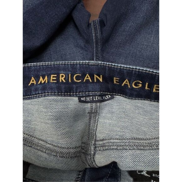American Eagle Next Level Flex Men’s Skinny Dark Wash Jeans Size 30x32 - Picture 4 of 6